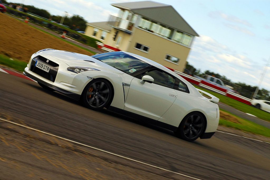 A GTR at Llandow Circuit racing