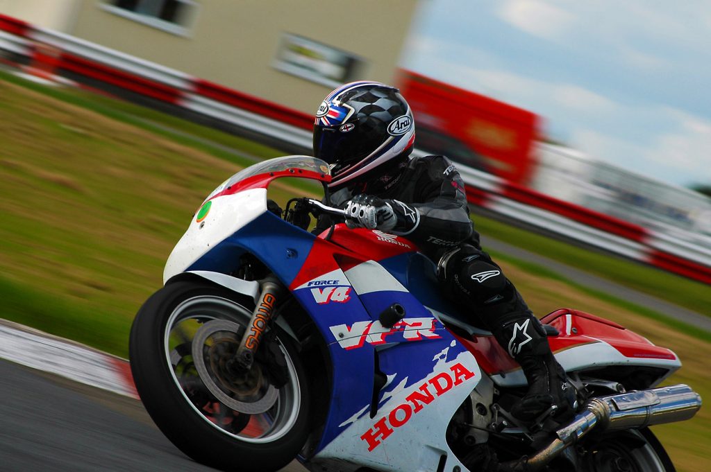 Biker racing at Llandow