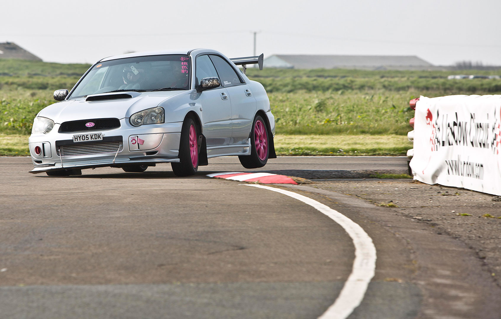 Trackday subaru at Llandow Circuit