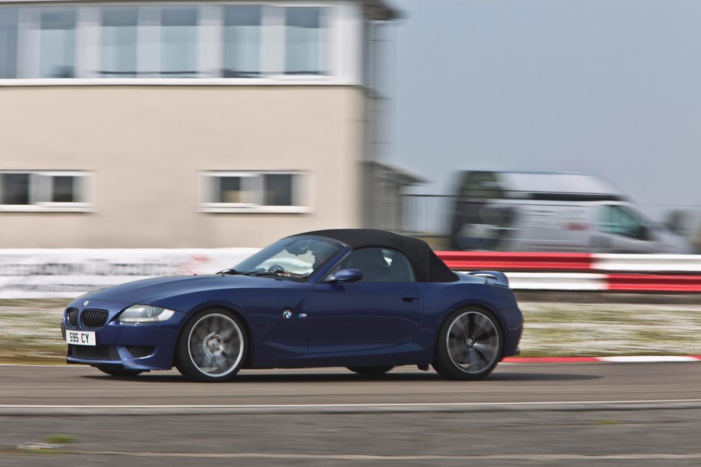BMW Z4 racing on track