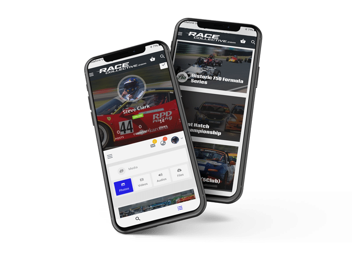 Race Collective website in mobile view