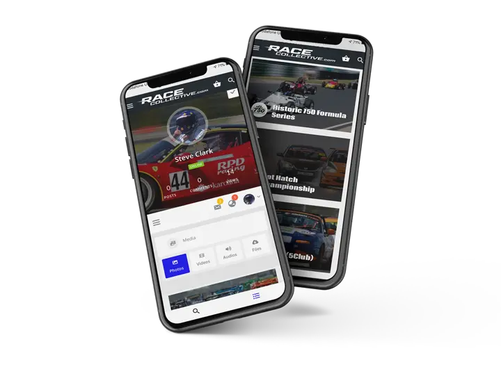 Race Collective website in mobile view