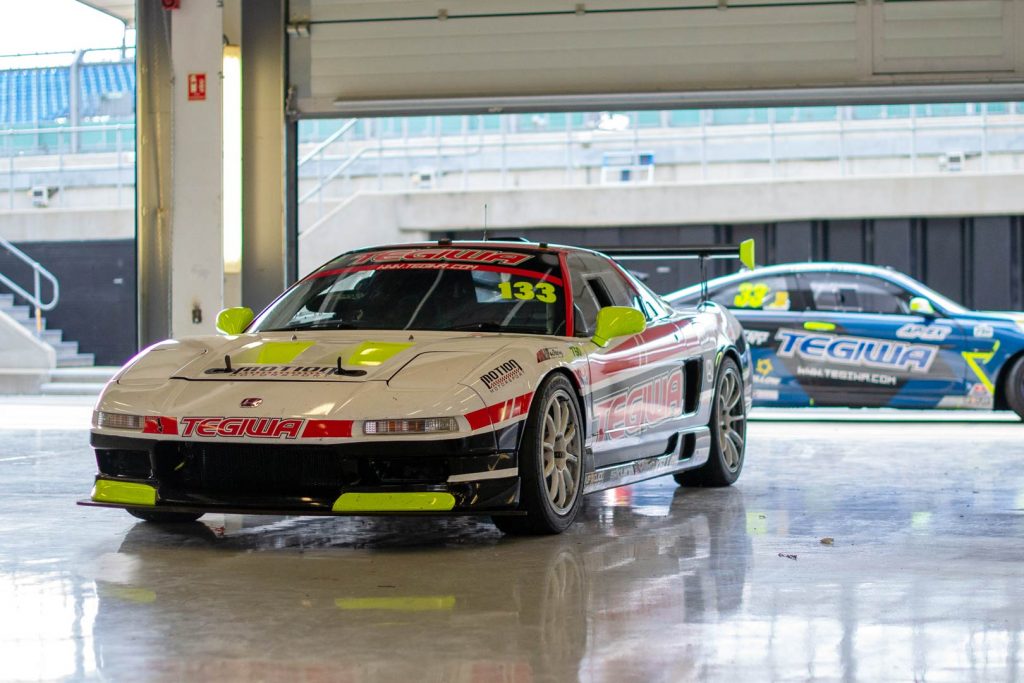 Honda NSX in Silverstone Garage
