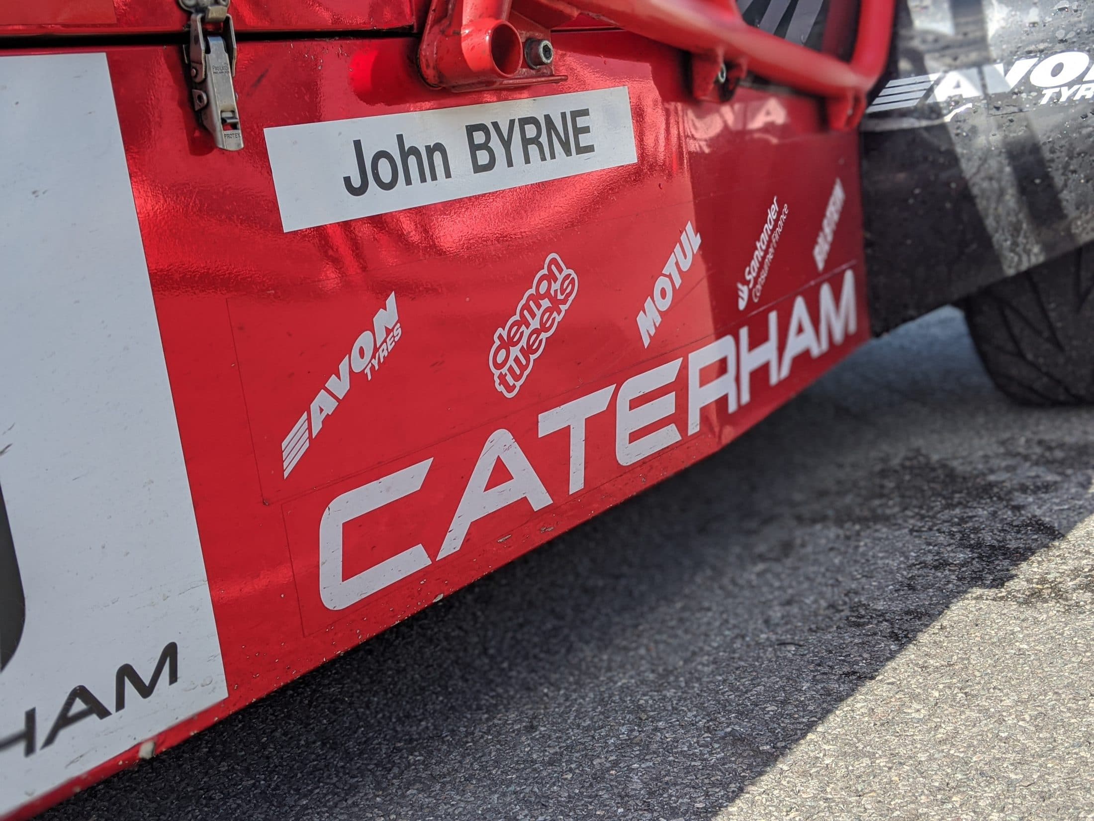Johhn Brynes Caterham racing car