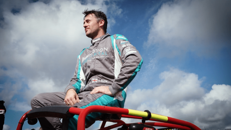 John Bryne racing driver portrait