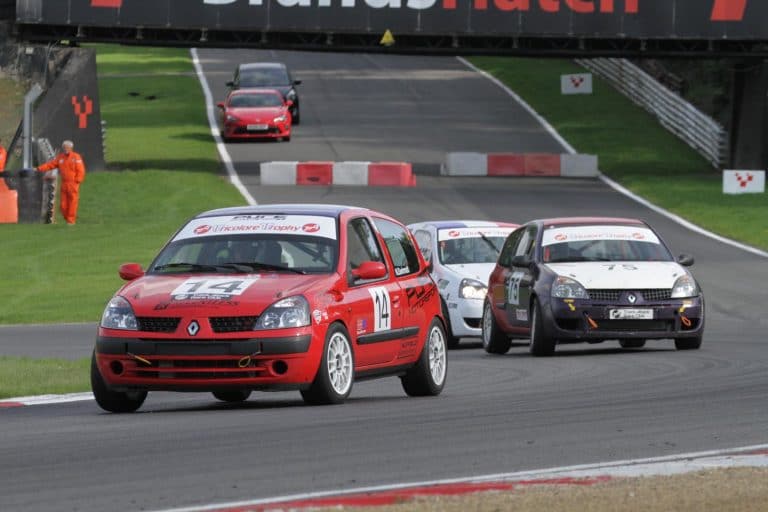 Renault Clios at Brands Hatch