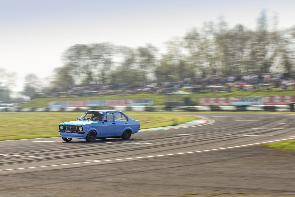 Ford escort racing at castle combe
